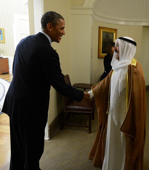 زيارة أمير دولة الكويت للولايات الامريكية ١٣ سبتمبر ٢٠١٣