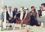 HH the late Amir Sheikh Jaber Al Ahmed Al Jaber Al Sabah in a ceremony held in 1988 at Kuwait Towers.