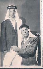 Standing: Abdulatif Hamad Al-Falah Siting: Jassim Al-Qatami