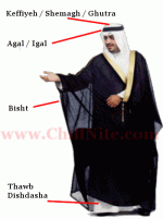 Traditional man dress in Kuwait