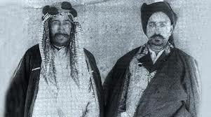 Sheikh Mubarak of Kuwait with his good friend Sheikh Khaz'al of Muhammarah